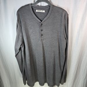 Old Navy mens_longsleeve pullover Henley shirt size XL in gray